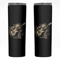 Vintage Trout Playing Guitar Skinny Tumbler Funny Fishing Musician Gift