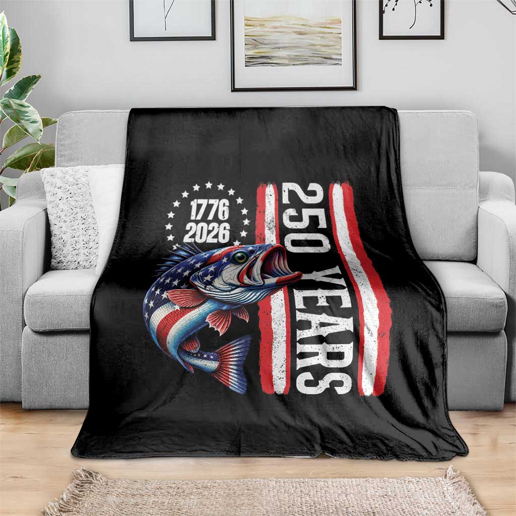 Vintage USA 250th Anniversary Crawfish Patriotic Gift Throw Blanket
