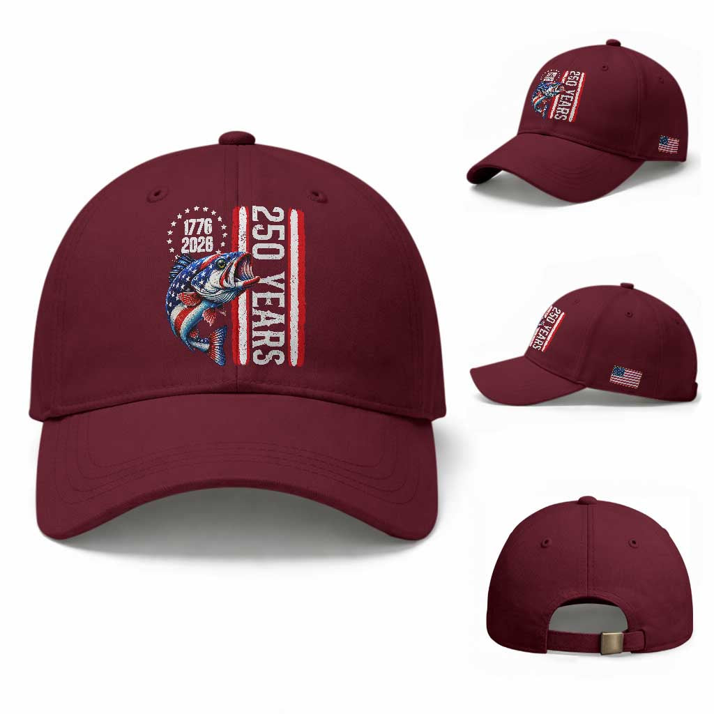 Vintage USA 250th Anniversary Crawfish Patriotic Gift Baseball Cap
