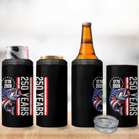 Vintage USA 250th Anniversary Crawfish Patriotic Gift 4 in 1 Can Cooler Tumbler