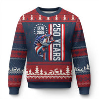 Vintage USA 250th Anniversary Crawfish Patriotic Gift Ugly Christmas Sweater