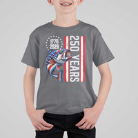 Vintage USA 250th Anniversary Crawfish Patriotic Gift T Shirt For Kid