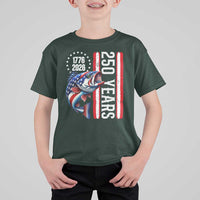 Vintage USA 250th Anniversary Crawfish Patriotic Gift T Shirt For Kid