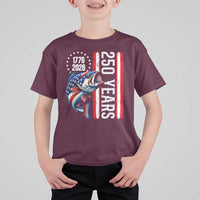 Vintage USA 250th Anniversary Crawfish Patriotic Gift T Shirt For Kid