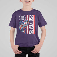 Vintage USA 250th Anniversary Crawfish Patriotic Gift T Shirt For Kid