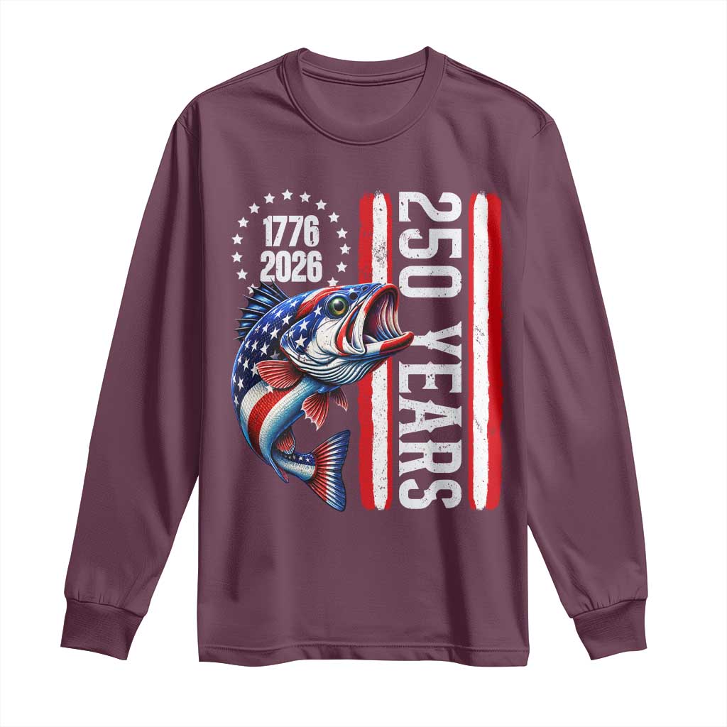 Vintage USA 250th Anniversary Crawfish Patriotic Gift Long Sleeve Shirt