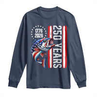 Vintage USA 250th Anniversary Crawfish Patriotic Gift Long Sleeve Shirt
