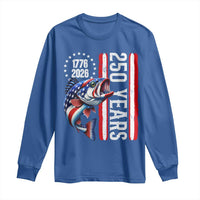 Vintage USA 250th Anniversary Crawfish Patriotic Gift Long Sleeve Shirt