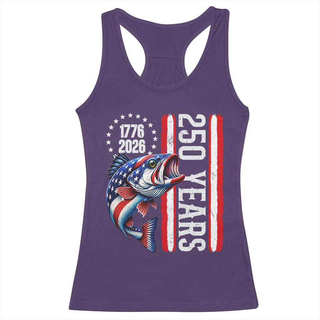 Vintage USA 250th Anniversary Crawfish Patriotic Gift Racerback Tank Top