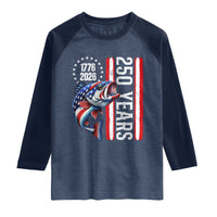 Vintage USA 250th Anniversary Crawfish Patriotic Gift Raglan Shirt