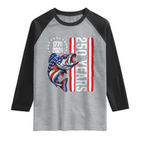Vintage USA 250th Anniversary Crawfish Patriotic Gift Raglan Shirt