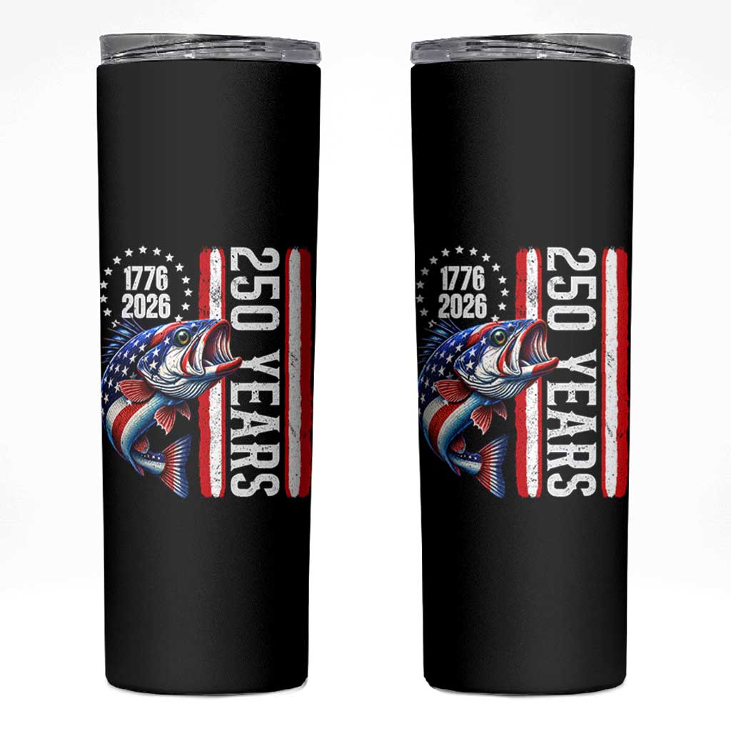 Vintage USA 250th Anniversary Crawfish Patriotic Gift Skinny Tumbler