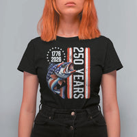 Vintage USA 250th Anniversary Crawfish Patriotic Gift T Shirt For Women
