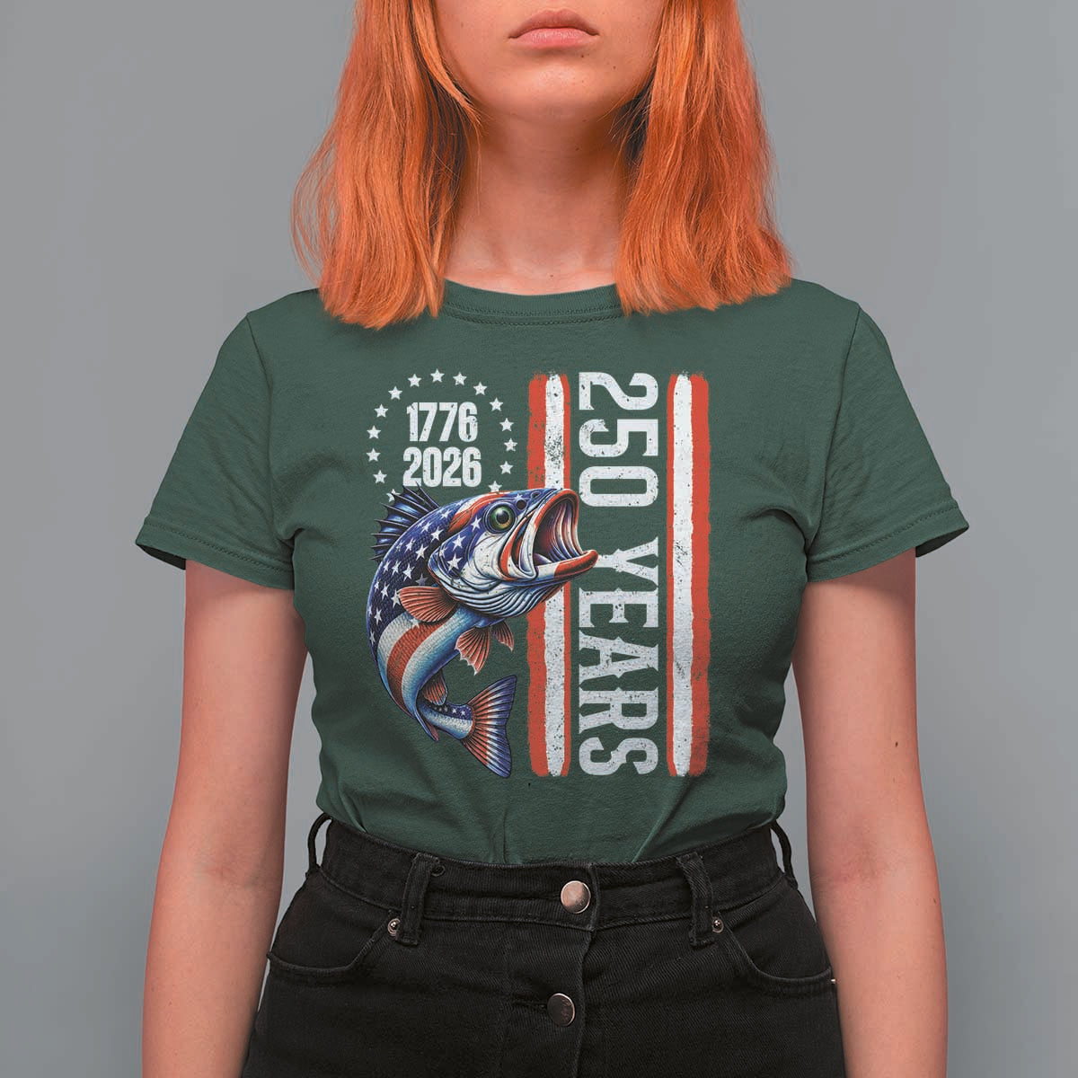 Vintage USA 250th Anniversary Crawfish Patriotic Gift T Shirt For Women