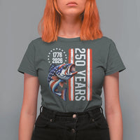 Vintage USA 250th Anniversary Crawfish Patriotic Gift T Shirt For Women