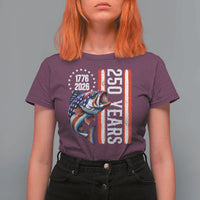 Vintage USA 250th Anniversary Crawfish Patriotic Gift T Shirt For Women