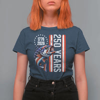 Vintage USA 250th Anniversary Crawfish Patriotic Gift T Shirt For Women