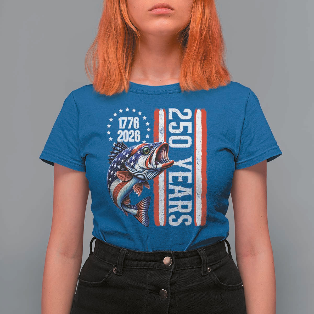 Vintage USA 250th Anniversary Crawfish Patriotic Gift T Shirt For Women