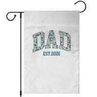 Promoted To Dad Est 2026 Garden Flag Camo Fishing New Dad Gift