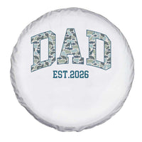 Promoted To Dad Est 2026 Spare Tire Cover Camo Fishing New Dad Gift