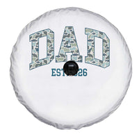 Promoted To Dad Est 2026 Spare Tire Cover Camo Fishing New Dad Gift