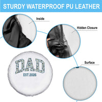 Promoted To Dad Est 2026 Spare Tire Cover Camo Fishing New Dad Gift