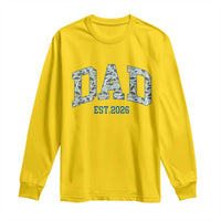 Promoted To Dad Est 2026 Long Sleeve Shirt Camo Fishing New Dad Gift
