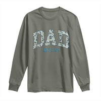 Promoted To Dad Est 2026 Long Sleeve Shirt Camo Fishing New Dad Gift