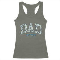 Promoted To Dad Est 2026 Racerback Tank Top Camo Fishing New Dad Gift