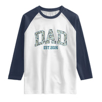 Promoted To Dad Est 2026 Raglan Shirt Camo Fishing New Dad Gift