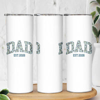 Promoted To Dad Est 2026 Skinny Tumbler Camo Fishing New Dad Gift