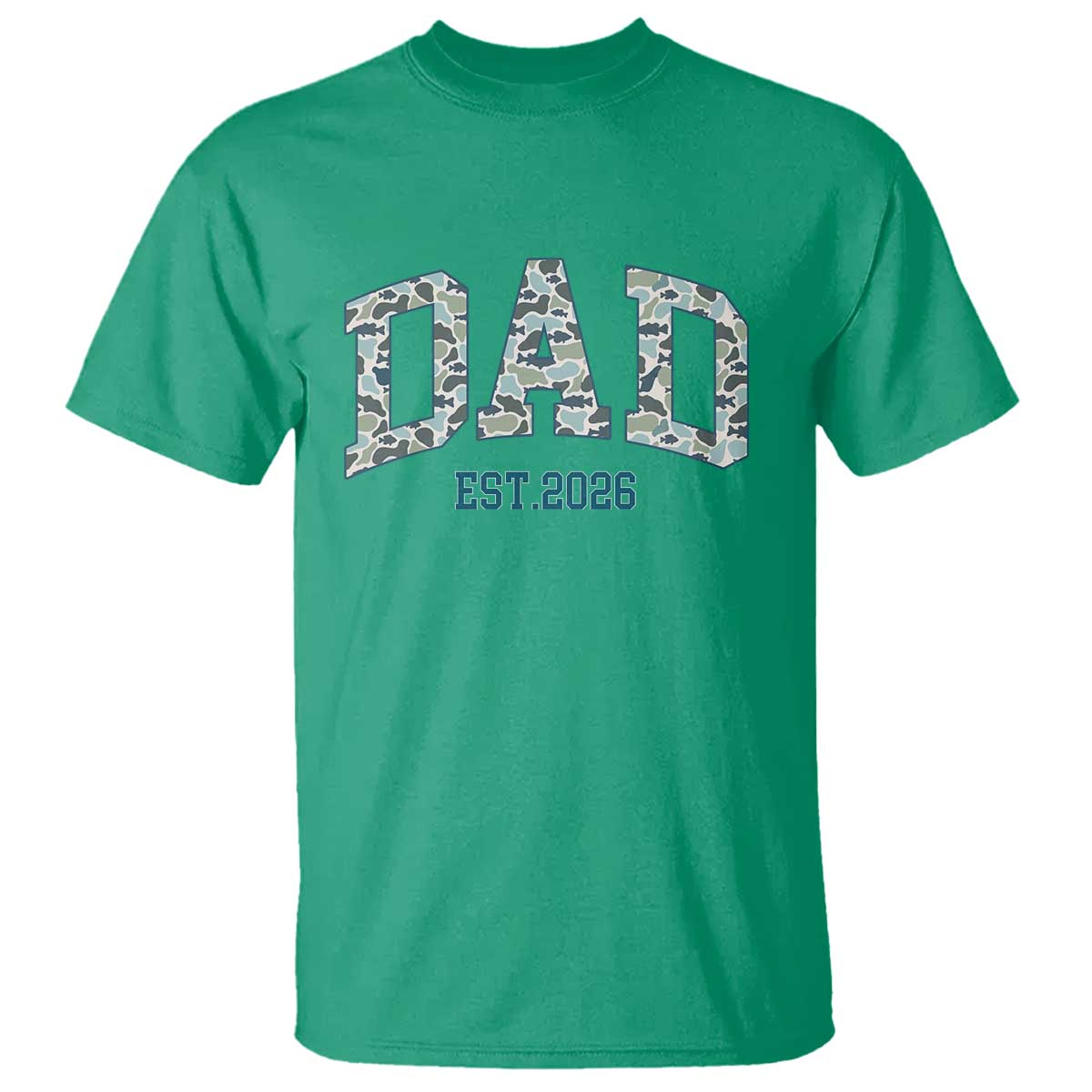 Promoted To Dad Est 2026 T Shirt Camo Fishing New Dad Gift