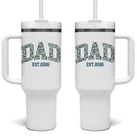 Promoted To Dad Est 2026 Tumbler With Handle Camo Fishing New Dad Gift