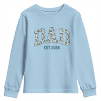 Promoted To Dad Est 2026 Youth Sweatshirt Camo Fishing New Dad Gift
