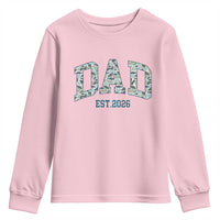 Promoted To Dad Est 2026 Youth Sweatshirt Camo Fishing New Dad Gift