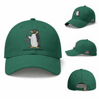 Funny Penguin Lover Gift Baseball Cap Flight Was Never An Option