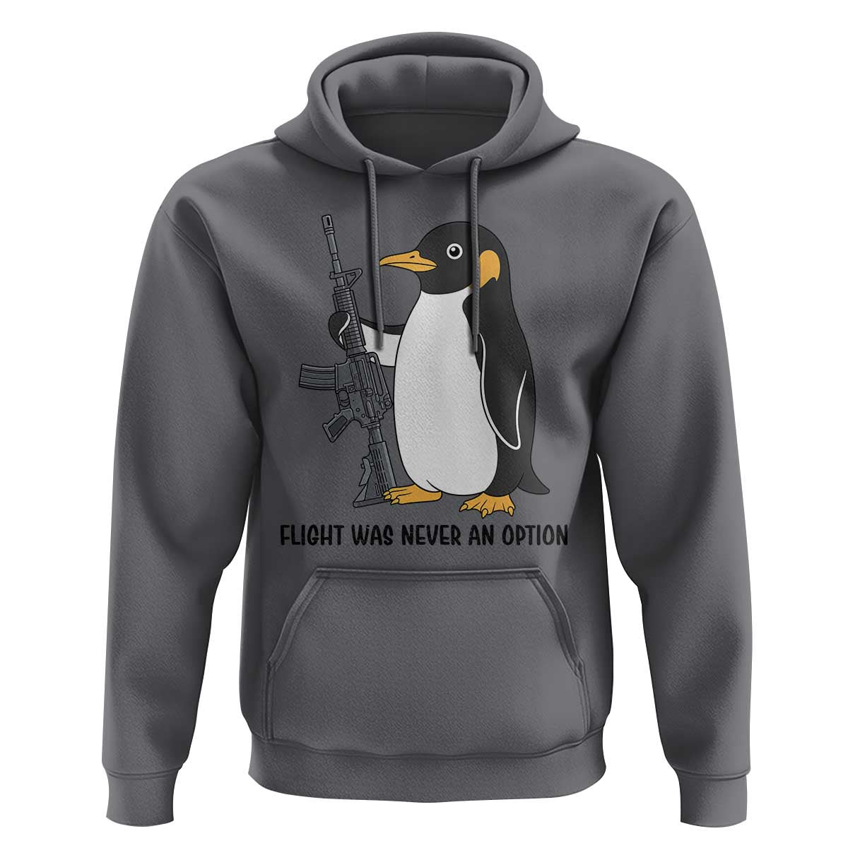 Funny Penguin Lover Gift Hoodie Flight Was Never An Option