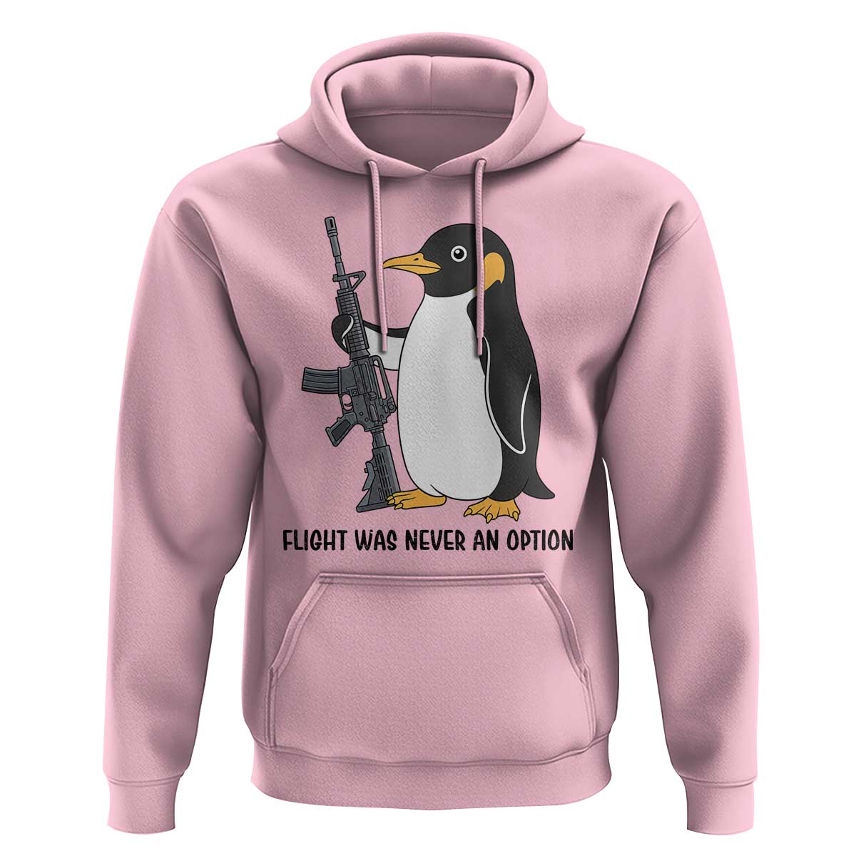 Funny Penguin Lover Gift Hoodie Flight Was Never An Option