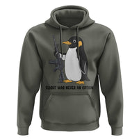 Funny Penguin Lover Gift Hoodie Flight Was Never An Option