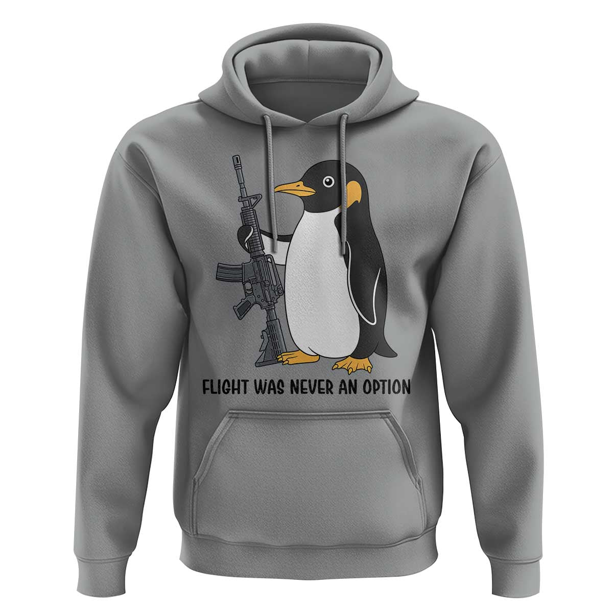 Funny Penguin Lover Gift Hoodie Flight Was Never An Option