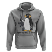 Funny Penguin Lover Gift Hoodie Flight Was Never An Option