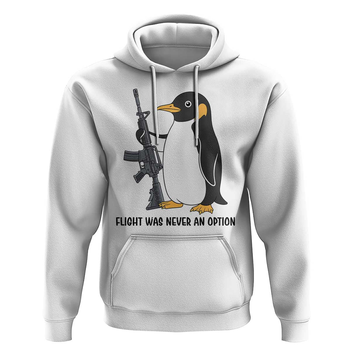 Funny Penguin Lover Gift Hoodie Flight Was Never An Option
