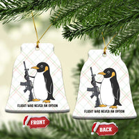Funny Penguin Lover Gift Ceramic Ornament Flight Was Never An Option
