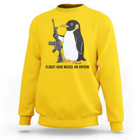 Funny Penguin Lover Gift Sweatshirt Flight Was Never An Option