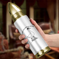 Funny Silly Goose Roller Skater Bullet Tumbler Flight Was Never An Option