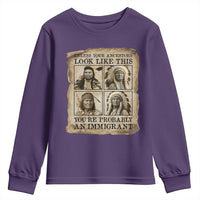 Indigenous Peoples Day Youth Sweatshirt Unless Your Ancestors Look Like This Youre Immigrant