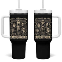Native American Pride Tumbler With Handle Unless Your Ancestors Look Like This Youre Immigrant