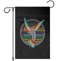 Colorful Geometric Tribal Hummingbird Garden Flag Southwest Pattern Graphic