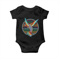 Colorful Geometric Tribal Hummingbird Baby Onesie Southwest Pattern Graphic