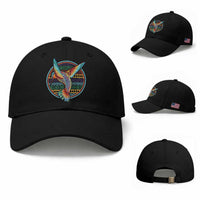 Colorful Geometric Tribal Hummingbird Baseball Cap Southwest Pattern Graphic